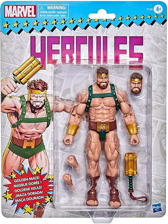 Classic Marvel Legends Hercules 6-Inch Action Figure, Multicolor, Standard size (F1138) - Figurio