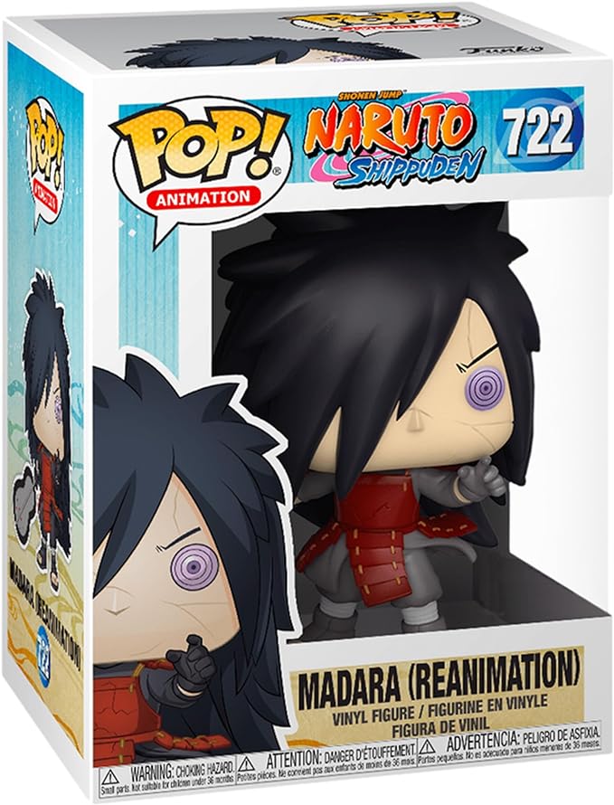 Funko Pop! Animation: Naruto Shippuden - Madara Uchiha, Reanimation Red Armor Exclusive Vinyl Figure #722 - Figurio