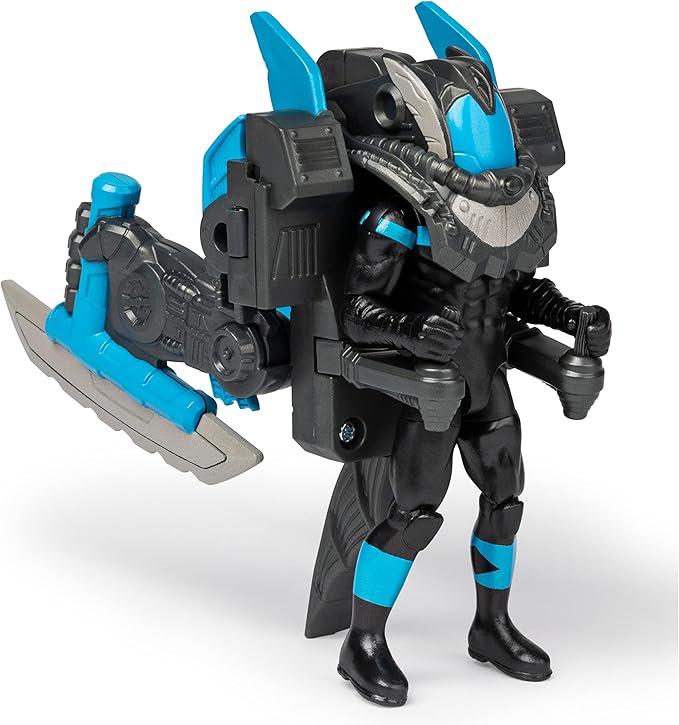 DC Comics Batman, 4-Inch Nightwing Mega Gear Deluxe Action Figure with Transforming Armor - Figurio