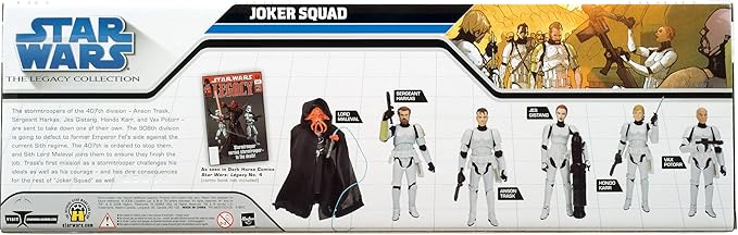 Star Wars 2009 Exclusive Joker Squad Set of 6 Action Figures (Includes First Ever Female Stormtrooper!) - Figurio