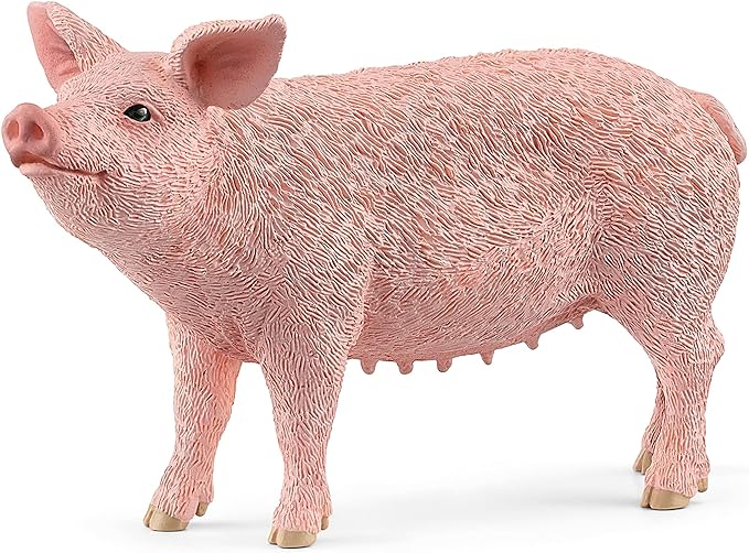 Schleich Farm World, Realistic Farm Animal Toys for Kids Ages 3 and Above, Pig Toy Figurine , 2.3 inch - Figurio