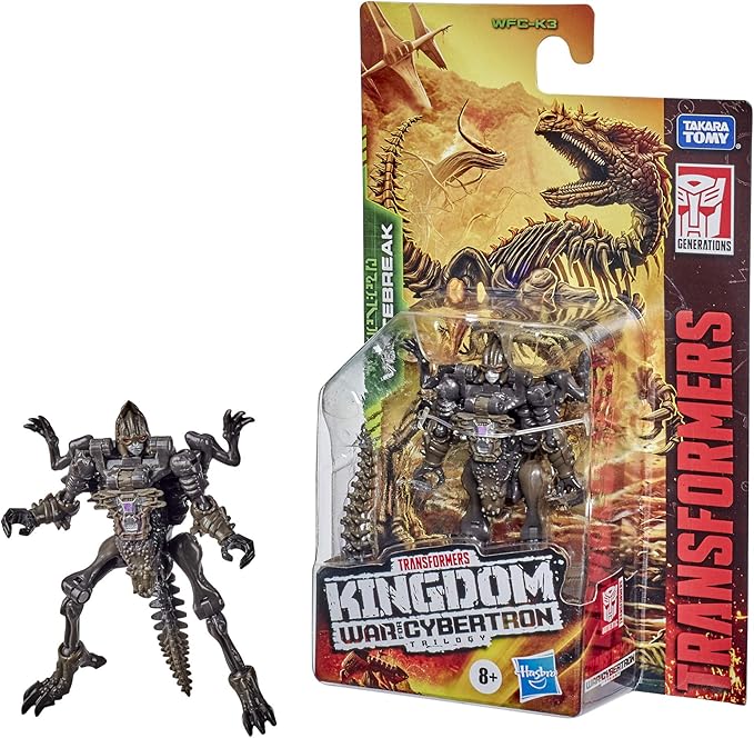 Transformers Toys Generations War for Cybertron: Kingdom Core Class WFC-K3 Vertebreak Action Figure - Kids Ages 8 and Up, 3.5-inch - Figurio