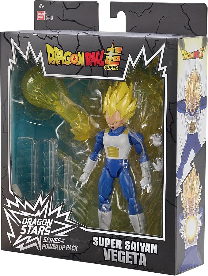 Bandai America - Dragon Ball Super Dragon Stars Power Up Pack Super Saiyan Vegeta - Figurio