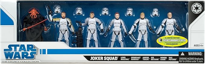 Star Wars 2009 Exclusive Joker Squad Set of 6 Action Figures (Includes First Ever Female Stormtrooper!) - Figurio