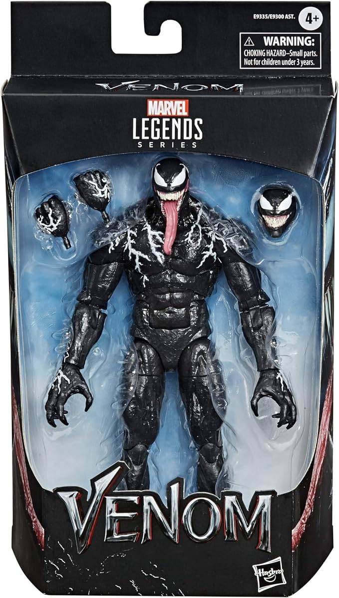 Marvel Hasbro Legends Series Venom 6-inch Collectible Action Figure Venom Toy, Premium Design and 3 Accessories - Figurio