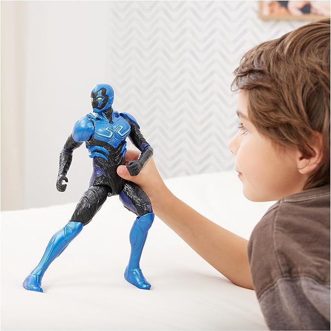 DC Comics, Hero-Mode Blue Beetle Action Figure, 12-inch, Easy to Pose, Blue Beetle Movie Collectible Superhero Kids Toys for Boys & Girls, Ages 3+ - Figurio