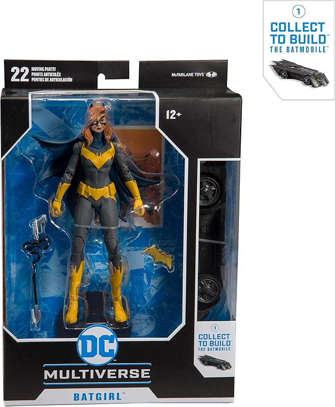 McFarlane Toys DC Multiverse Batgirl: Art of The Crime Action Figure with Build-A Rebirth Batmobile (Piece 1) - Figurio