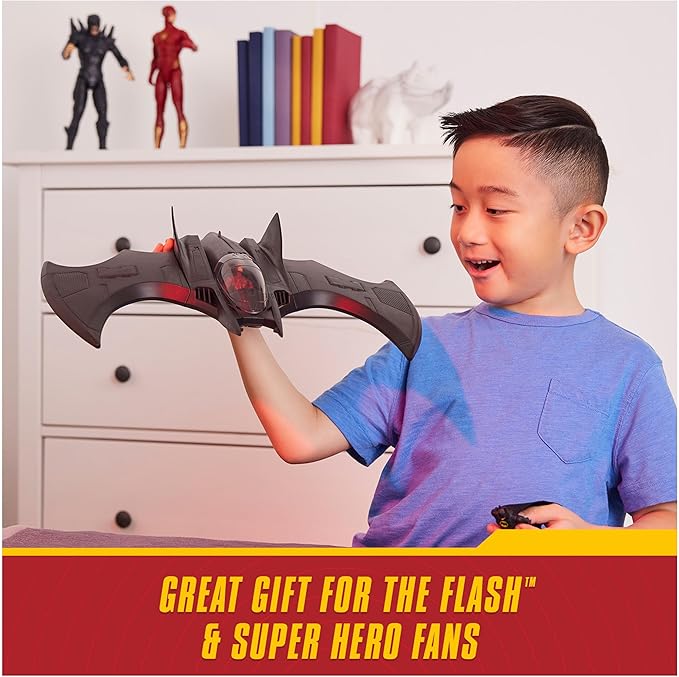 DC Comics, The Flash Ultimate Batwing Set The Flash and Batman Action Figures, 4-inch Playset Kids Toys for Boys and Girls 3 and Up - Figurio