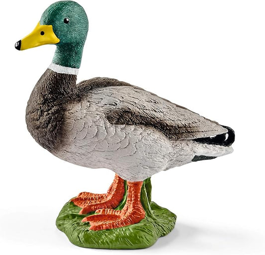 Schleich Farm World Duck Toy Figurine - Highly Detailed and Durable Farm Animal Toy, Fun and Educational Play for Boys and Girls, Gift for Kids Ages 3+ - Figurio