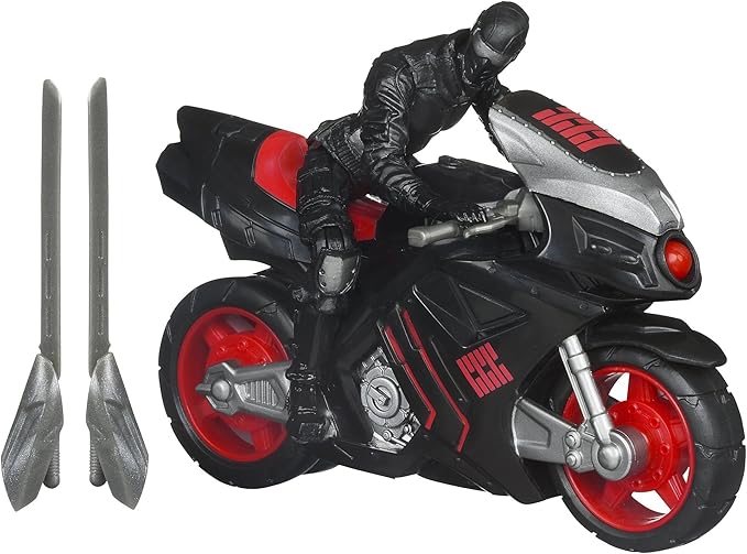 G.I.Joe Retaliation Ninja Speed Cycle Vehicle with Snake Eyes Figure - Figurio