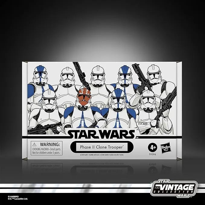 STAR WARS The Vintage Collection Phase II Clone Trooper, AHSOKA 3.75 Inch Collectible Action Figure 4-Pack - Figurio