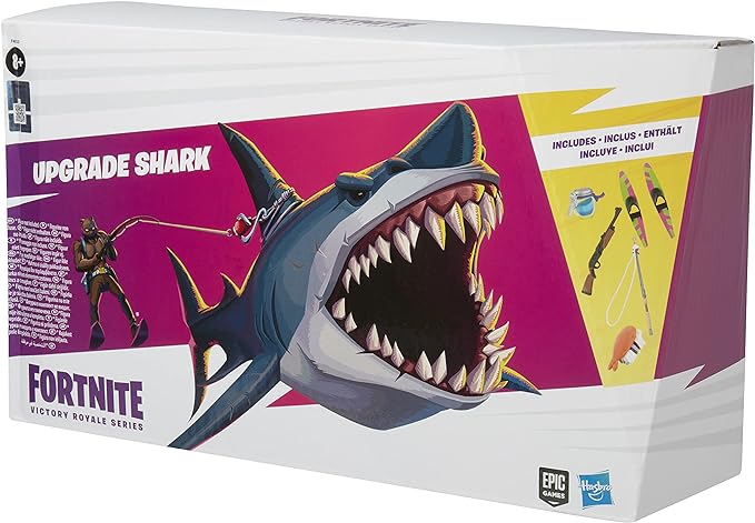 FORTNITE Hasbro Victory Royale Series Upgrade Shark Collectible Action Figure with Accessories - Ages 8 and Up, 6-inch - Figurio