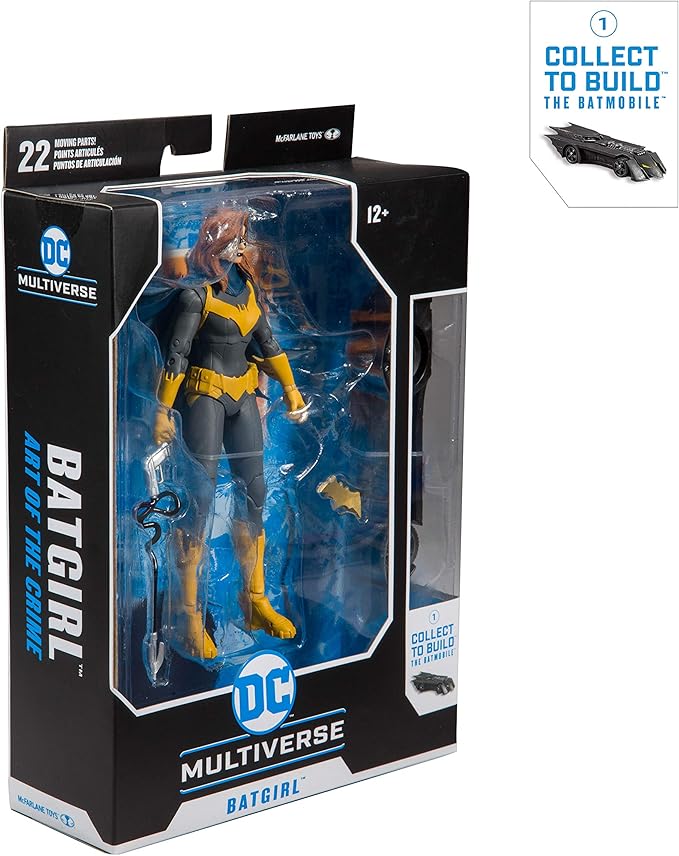 McFarlane Toys DC Multiverse Batgirl: Art of The Crime Action Figure with Build-A Rebirth Batmobile (Piece 1) - Figurio