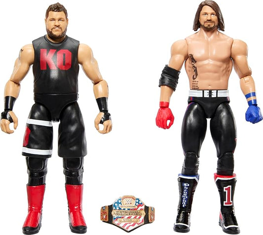 Mattel WWE Action Figure 2-Pack Championship Showdown Battle Pack with Mattel WWE Championship Title - Figurio