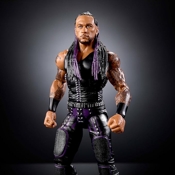 Mattel WWE Elite Action Figure & Accessories, 6-inch Collectible Damian Priest with 25 Articulation Points, Life-Like Look & Swappable Hands - Figurio