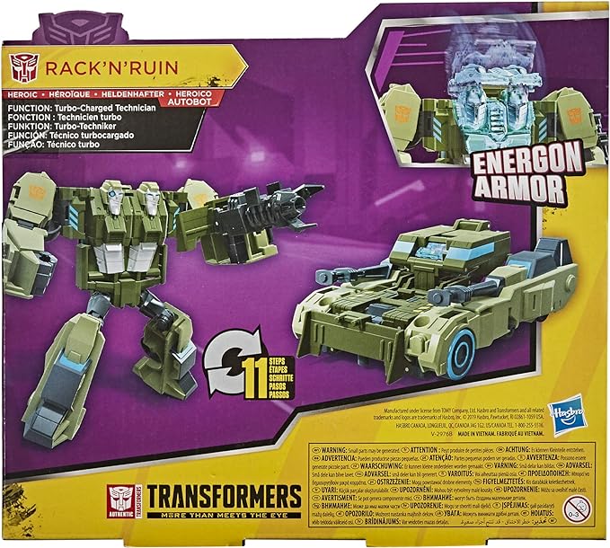 Transformers Toys Cyberverse Ultra Class RACK'N'Ruin Action Figure - Combines with Energon Armor to Power Up - for Kids Ages 6 and Up, 6.75-inch - Figurio