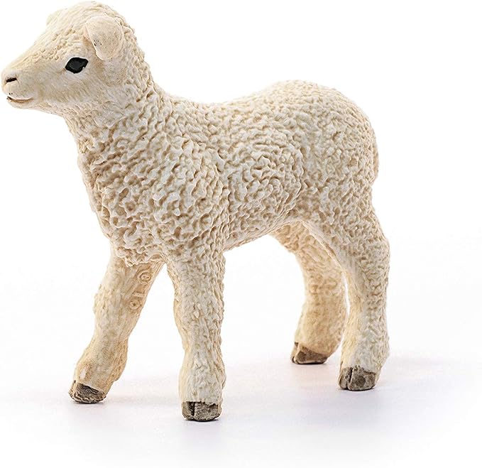 Schleich Farm World, Realistic Farm Animal Toys for Boys and Girls, Baby Lamb Toy Figurine - Figurio