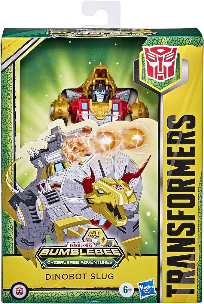 Transformers Bumblebee Cyberverse Adventures Toys Deluxe Class Dinobot Slug Action Figure, Blaster Fire Fury Action Attack, 5-inch - Figurio