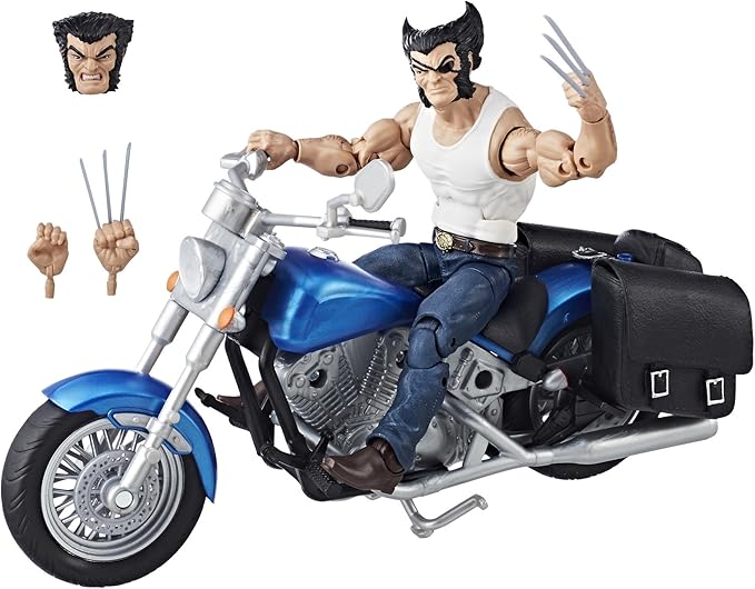 Marvel Legends Series 6-inch Wolverine and Motorcycle - Figurio