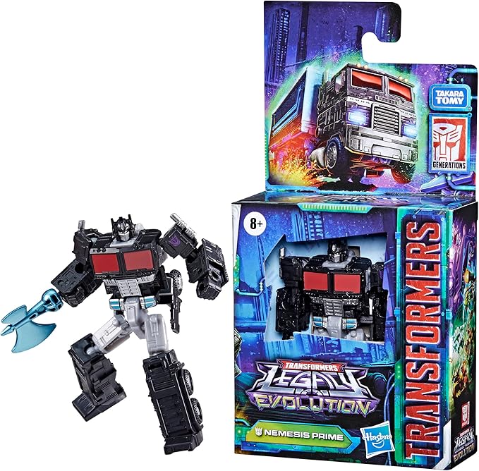 Transformers Toys Legacy Evolution Core Nemesis Prime Toy, 3.5-inch, Action Figure for Boys and Girls Ages 8 and Up - Figurio