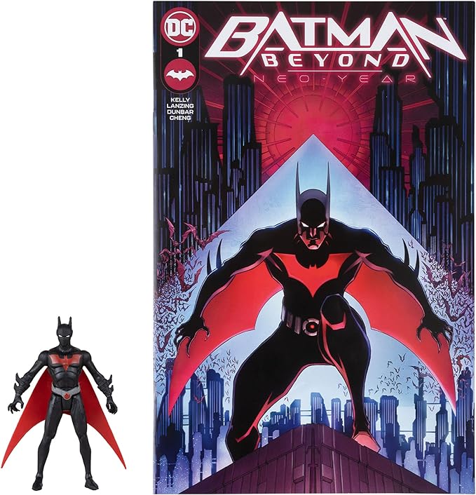 McFarlane Toys - DC Direct Page Punchers Batman Beyond 3in Figure with Neo-Year Comic - Figurio