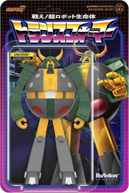 Super7 Transformers ReAction Figures - Unicron (Prototype) Action Figure - Figurio