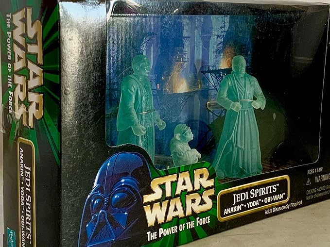 Star Wars Power of the Force Movie Scene: Jedi Spirits-Anakin, Yoda, and Obi-Wan - Figurio