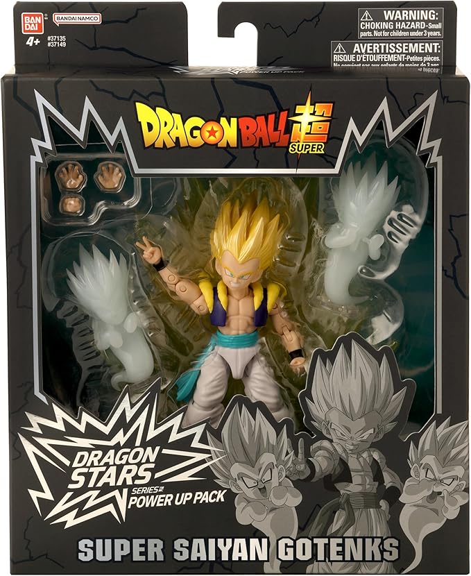 Dragon Ball Super - Dragon Stars - Super Saiyan Gotenks Power Up Pack Action Figure Set - Figurio