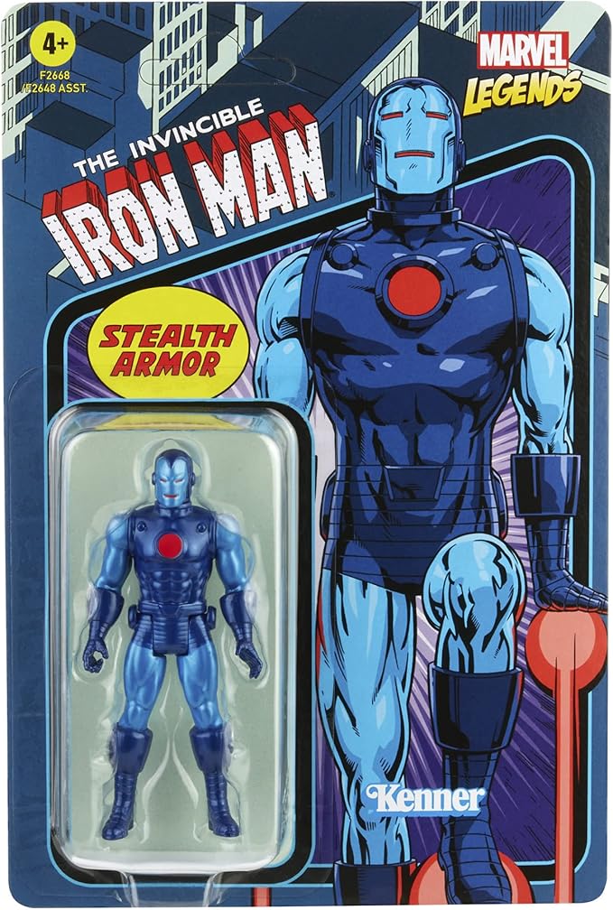 Marvel Hasbro Legends Series 3.75-inch Retro 375 Collection Stealth Suit Iron Man Action Figure Toy - Figurio