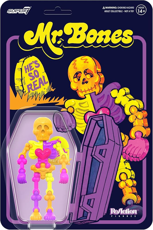 Super7 Mr. Bones (Fluorescent) - 3.75" Mr. Bones Action Figure Vintage Collectibles and Retro Toys - Figurio