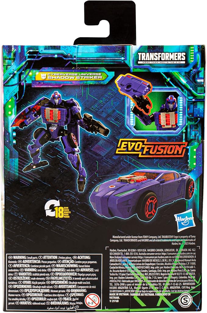 Transformers Toys Legacy Evolution Deluxe Cyberverse Universe Shadow Striker Toy, 5.5-inch, Action Figure for Boys and Girls Ages 8 and Up - Figurio