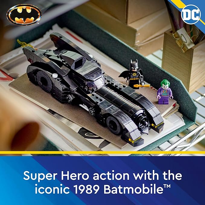 Lego DC Batmobile: Batman vs. The Joker Chase 76224 Building Toy Set, This DC Super Hero Toy Features Batman's Iconic Vehicle with Weapons and a Minifigure Compatible Cockpit, DC Gift for 8 Year Olds - Figurio