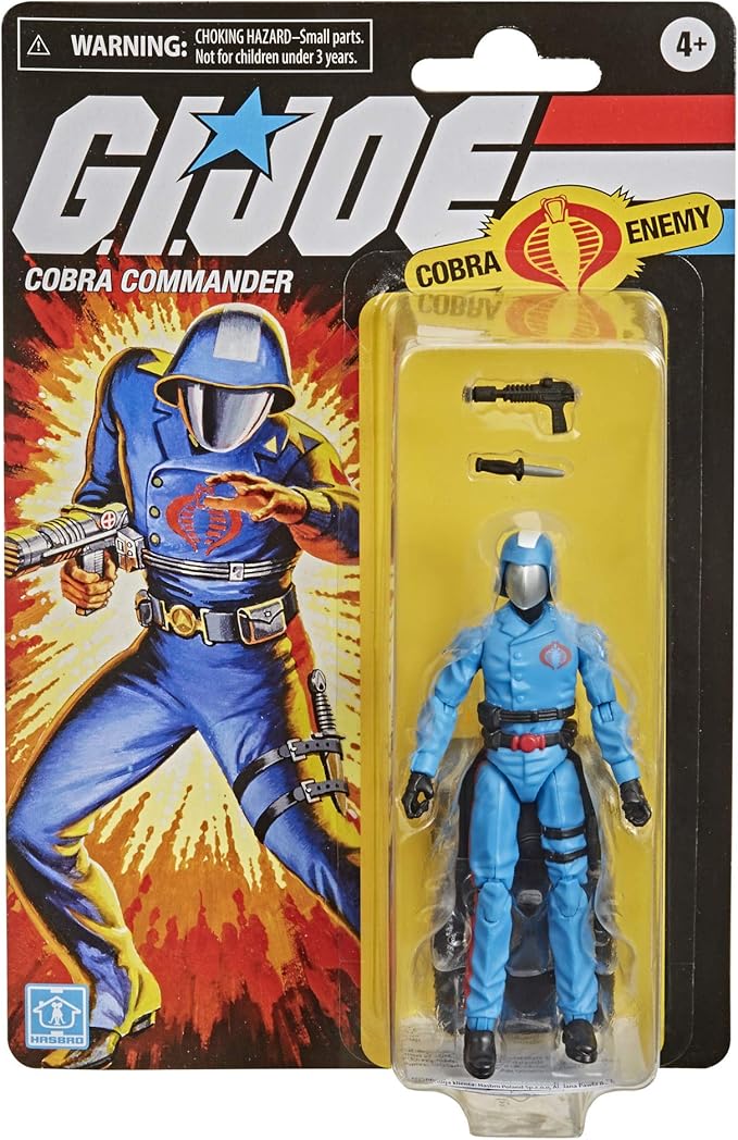 Hasbro Cobra Commander Figure 12cm G.I.Joe Retro Series F10025x0 - Figurio