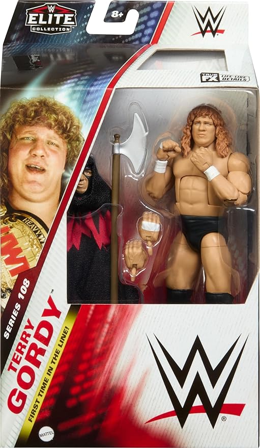 Mattel WWE Elite Action Figure & Accessories, 6-inch Collectible Terry Gordy as The Executioner with 25 Articulation Points & Swappable Hands - Figurio