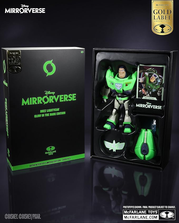 McFarlane Toys - Disney Mirrorverse Buzz Lightyear Glow in The Dark Edition 7in Action Figure, Gold Label, Amazon Exclusive - Figurio