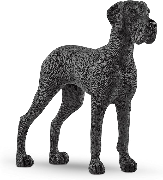 Schleich Farm World Great Dane Dog Figurine - Highly Detailed and Durable Animal Toy, Fun and Educational Play for Boys and Girls, Gift for Kids Ages 3+ - Figurio