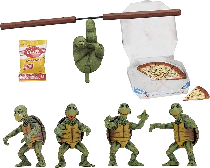 NECA - Teenage Mutant Ninja Turtles (1990 Movie) - 1/4 Scale Action Figures - Baby Turtles Set - Figurio