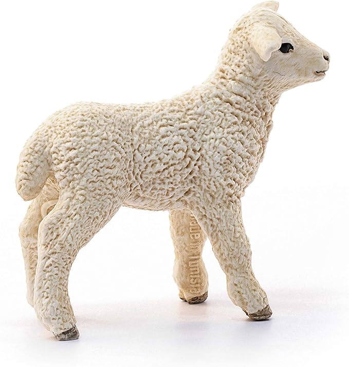 Schleich Farm World, Realistic Farm Animal Toys for Boys and Girls, Baby Lamb Toy Figurine - Figurio