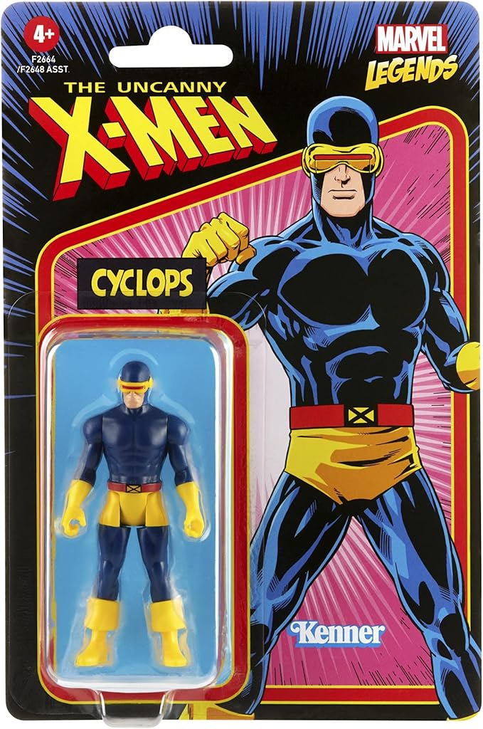 Marvel Hasbro Legends 3.75-inch Retro 375 Collection Cyclops Action Figure Toy - Figurio