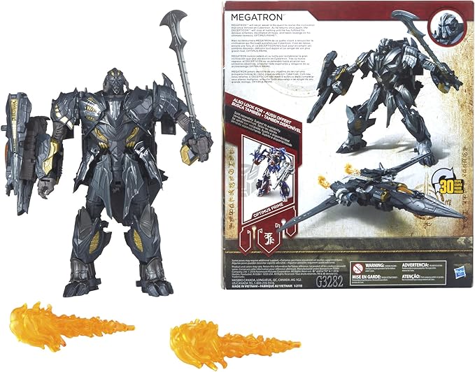 Transformers: The Last Knight Premier Edition Megatron Transformer Action Figure - Ages 8 and Up - Figurio