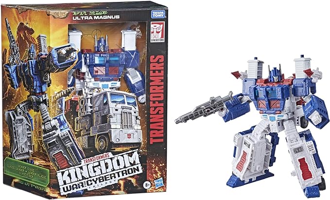 Transformers Toys Generations War for Cybertron: Kingdom Leader WFC-K20 Ultra Magnus Action Figure - Kids Ages 8 and Up, 7.5-inch - Figurio