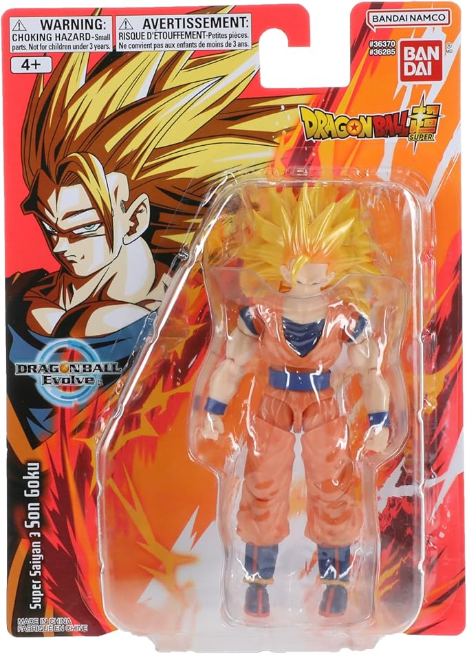 Bandai - Dragon Ball Super - Evolve - 5" Super Saiyan 3 Son Goku Action Figure - Figurio