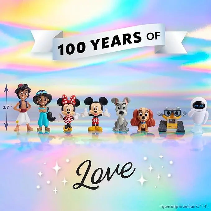 Disney100 Years of Epic Transformations, Limited Edition 8-piece Figure Set, Kids Toys for Ages 3 Up by Just Play - Figurio