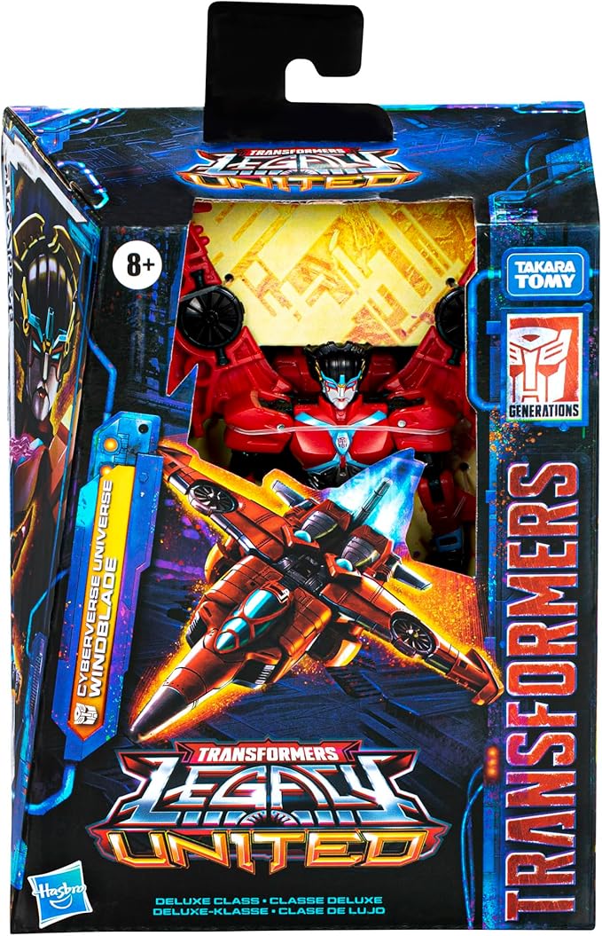 Transformers Legacy United Deluxe Class Cyberverse Universe Windblade, 5.5-Inch Converting Action Figure, 8+ - Figurio