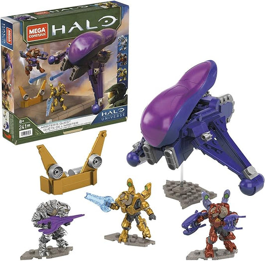 MEGA Mattel Halo Arbiter's Quest Banshee Vehicle Halo Infinite Construction Set,Building Toys for Boys - Figurio