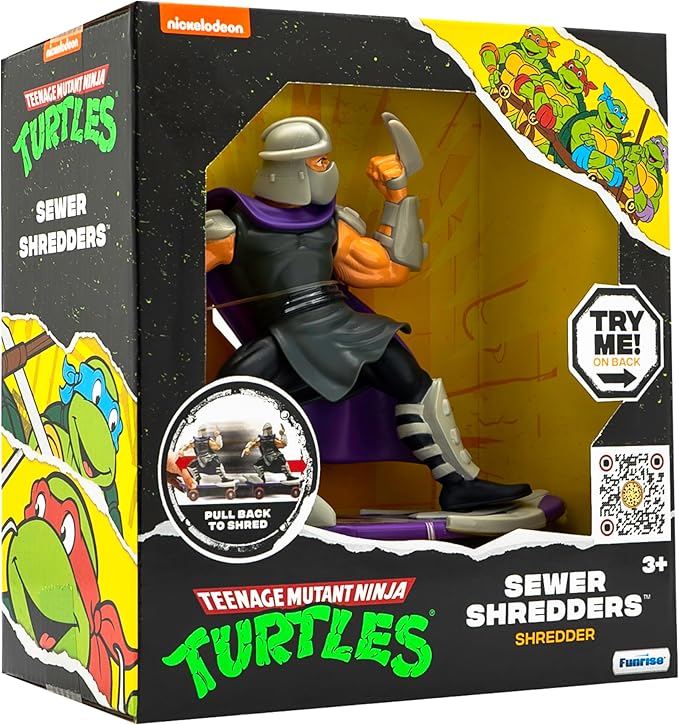 Teenage Mutant Ninja Turtles 5" Sewer Shredders Classic Edition Shredder Ages 3+ Action Figure - Figurio