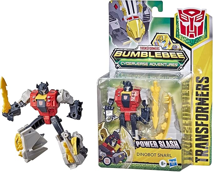 Transformers Bumblebee Cyberverse Adventures Dinobots Unite Warrior Class Dinobot Snarl Action Attackers Figure, Ages 6 and Up, 5.4-inch - Figurio