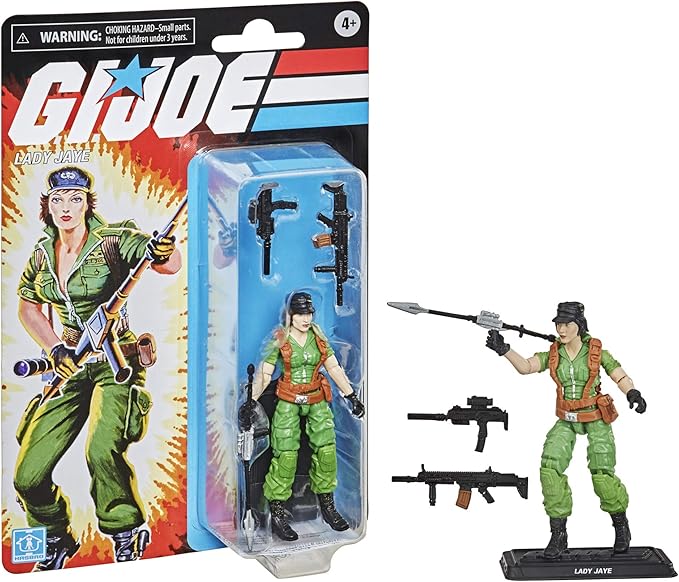 Hasbro Lady Jaye Figure 12 cm G.I.Joe Retro Series F10045x0 - Figurio