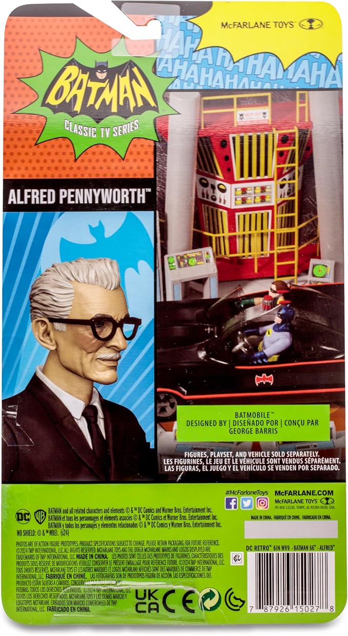 McFarlane Toys - DC Retro Alfred Pennyworth (Batman 66') 6in Action Figure - Figurio