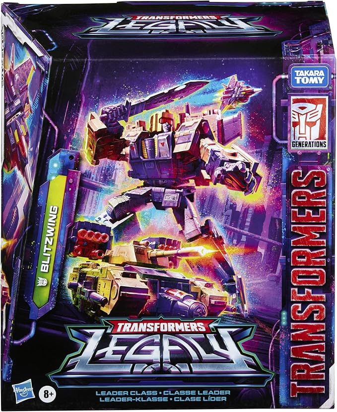 Transformers Toys Generations Legacy Series Leader Blitzwing Triple Changer Action Figure - Kids Ages 8 and Up, 7-inch - Figurio